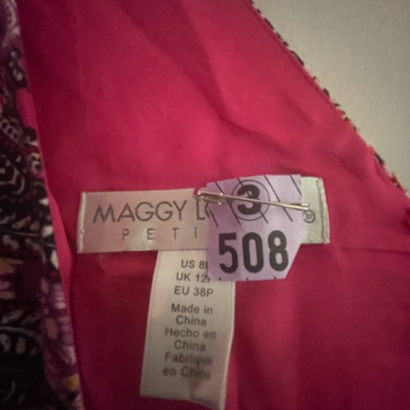 Maggy London Printed Fit-and-Flare Dress - Picture 2 of 7